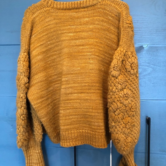 ULLA Johnson Ciel Embroidered Merino Wool Knit Sweater - Picture 7 of 7